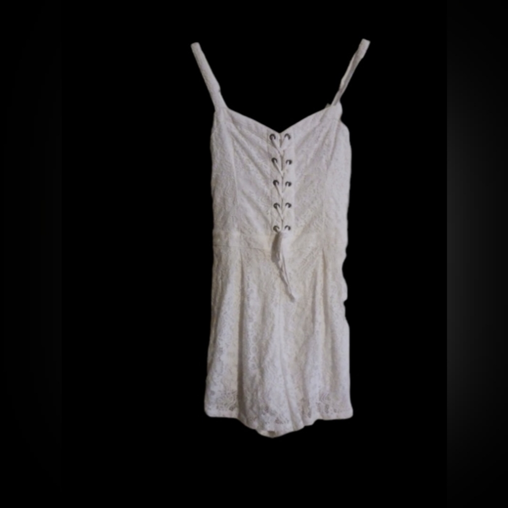 Hollister White romper